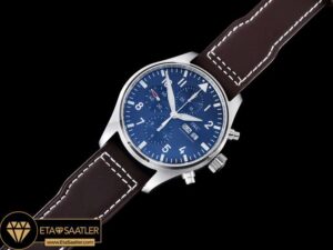 IWC0320 - 3777 Pilot Chrono SSLE Blue Le Petit V2 ZF A7750 - 07.jpg